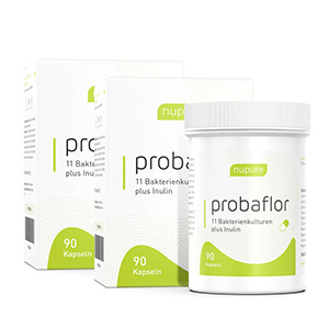Nupure probaflor - 2-1 Rezeptur mit 11 Bakterienkulturen + Inulin Doppelpackung 
