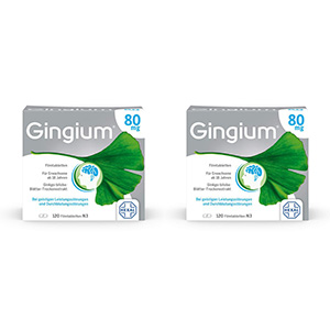 GINGIUM 80 mg Filmtabletten Doppelpackung 