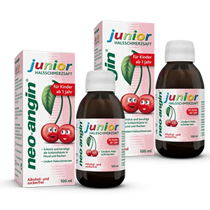 NEO-ANGIN junior Halsschmerzsaft Doppelpackung 
