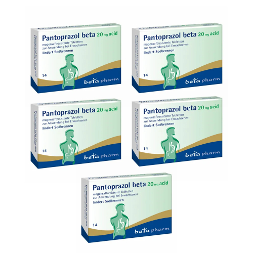 PANTOPRAZOL beta 20 mg acid magensaftres.Tabletten 
