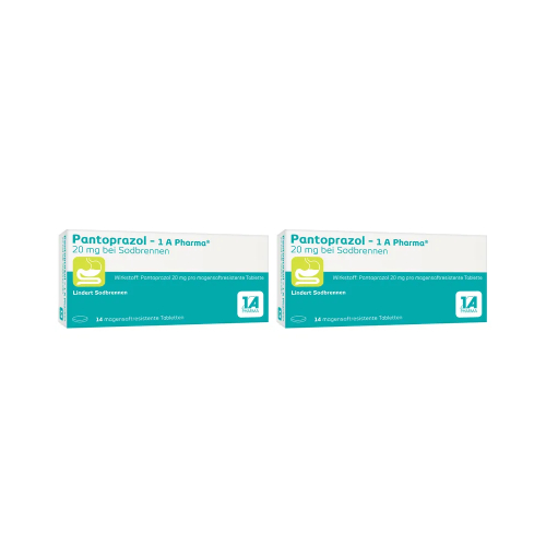 PANTOPRAZOL-1A Pharma 20mg bei Sodbrennen msr.Tab. Set