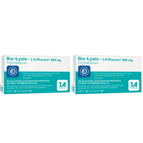 IBU-LYSIN 1A Pharma 400 mg Filmtabletten Set 