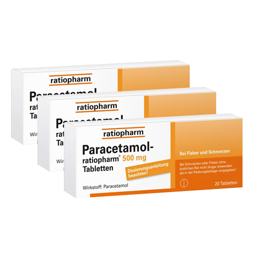 PARACETAMOL-ratiopharm 500 mg Tabletten 