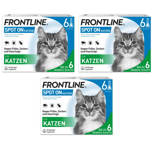FRONTLINE® SPOT ON Katze gegen Zecken und Flöhe 