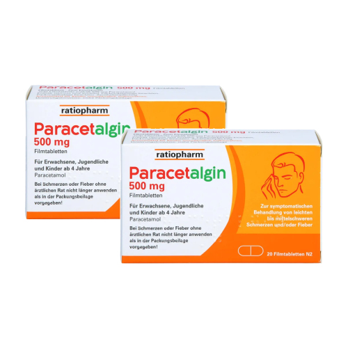 PARACETALGIN 500 mg Filmtabletten Doppelpackung 