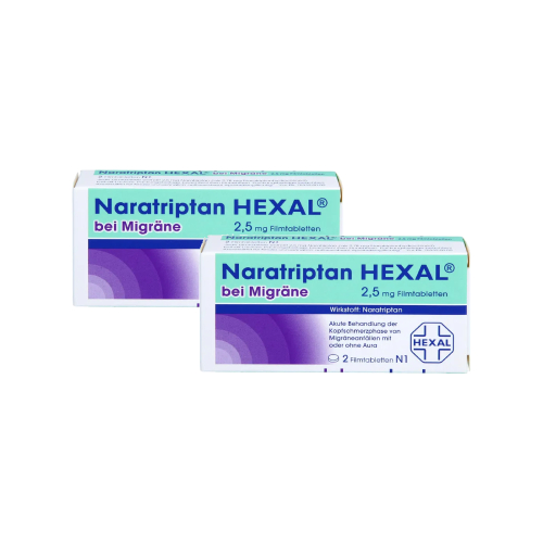 NARATRIPTAN HEXAL bei Migräne 2,5 mg Filmtabletten Set 
