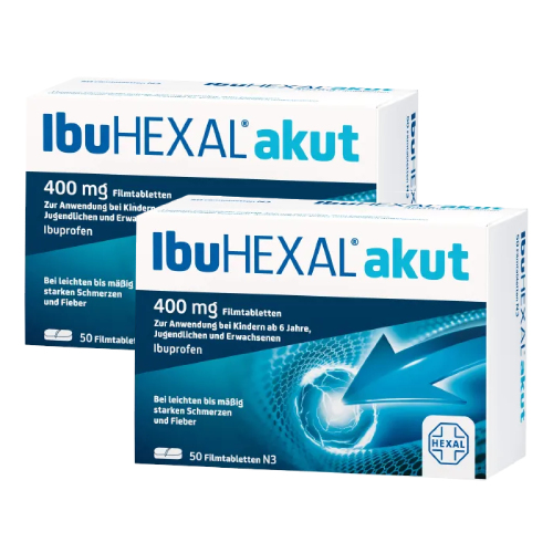 IBUHEXAL akut 400 Filmtabletten Doppelpackung 