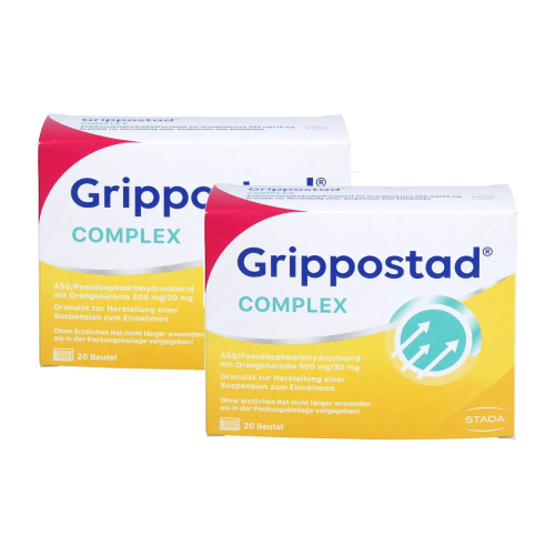 GRIPPOSTAD Complex ASS/Pseudoeph.500/30 mg Orange Set 