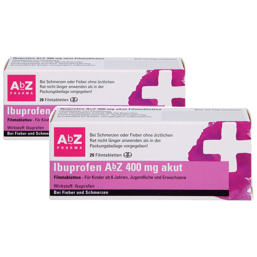 IBUPROFEN AbZ 400 mg akut Filmtabletten Set 