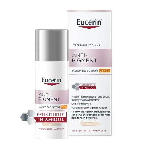 EUCERIN Anti-Pigment Tag getönt hell LSF 30