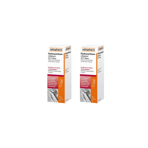 HYDROCORTISON-ratiopharm 0,5% Spray Doppelpackung 
