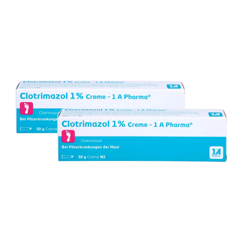 CLOTRIMAZOL 1% Creme-1A Pharma Doppelpackung 