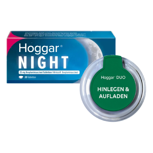 HOGGAR Night Tabletten + Hoggar ® Duo Aufladestation